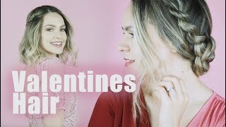 Valentines Day Hairstyles for Long and Short Hair  KayleyMelissa [upl. by January]