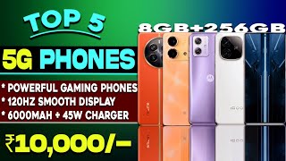 Top 5 Powerful 5G Smartphones Under 10000 in 2024  BGMI Gaming Phones  Best 5g Phone Under 10000 [upl. by Sharl975]