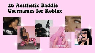 20 Aesthetic Baddie Usernames for Roblox [upl. by Combe]