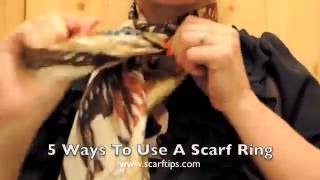 5 Ways To Use A Scarf Ring [upl. by Reace]