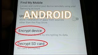 how to Encrypt and Decrypt SD Card and smart phone Data Protect your Smartphone [upl. by Lessirg]