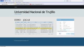 Videtutorial Integrando el control jQGrid con PHP  I Parte [upl. by Atterol]