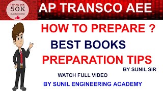 AP TRANSCO AEE 2019 PREPARATION STRATEGY HOW TO PREPAREHOW TO CRACKBEST BOOKSPREPARATION TIPS [upl. by Llevra]