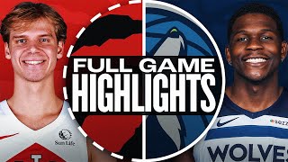 RAPTORS at TIMBERWOLVES  FULL GAME HIGHLIGHTS  October 26 2024 [upl. by Hayton870]