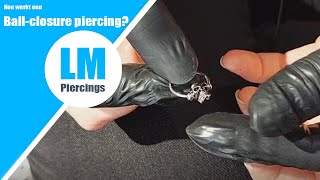 Hoe werkt een Ball closure piercing  LMPiercings [upl. by Lerrej635]