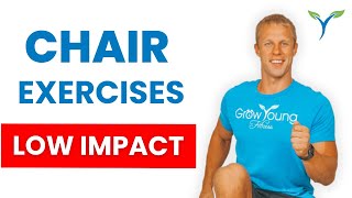 Chair exercises  Low Impact Exercises  Sitting Exercises [upl. by Woodhouse]