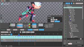 Spine  Run animation tutorial [upl. by Aisenat]