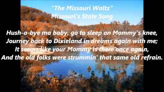 The MISSOURI WALTZ official State song Hush a bye my baby Lyrics Words text trending sing along [upl. by Katti413]