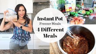 4 Instant Pot Freezer Meals  Paleo  Keto  Clean Eating [upl. by Akkinahs846]