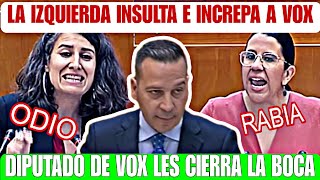 💥TENSIÓN💥PODEMOS Y SOCIALISTA INSULTAN Y OFENDEN A LOS DE VOX LA IZQUIERDA LLENA DE ODIO Y RABIA [upl. by Durware744]