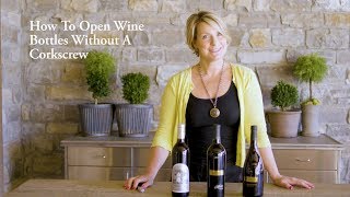 How to Open a Wine Bottle Without a Corkscrew [upl. by Nedloh]