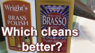 Brasso VS Wrights BRASS copper pewter bronze POLISH REVIEW WATCH to the END DOES IT WORK [upl. by Ariem]