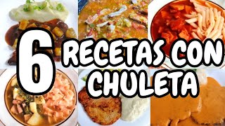 RECETAS CON CHULETA QUE HACER DE COMER CON CHULETA DE PUERCO parati [upl. by Nilerual]