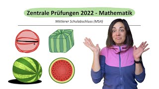 🚀🚀🚀 ZP 10 Mathe 2022 Aufgabe WASSERMELONE  Abschlussprüfung Mathe Realschule Körper Lösung [upl. by Cyndia]