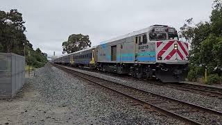 Amtrak San Joaquins 712 Passes Eckley Pier With Siemens Venture Set 5182024 [upl. by Llewkcor]