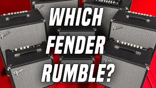 The Ultimate Fender Rumble Buyers Guide [upl. by Nedra317]