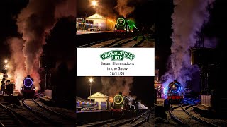 Watercress Line Steam illuminations in the Snow 2021 [upl. by Noman]