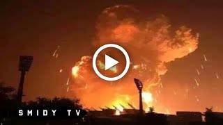 MASSIVE Explosion in China  21 TONS of TNT TIANJIN [upl. by Ahselrak]