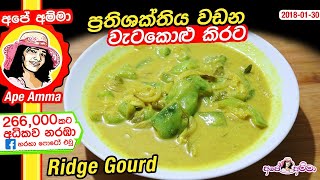 ✔ ප්‍රතිශක්තිය වඩන වැට‍කොළු කිරට Watakola kirata Healthy Ridge Gourd Curry by Apé Amma [upl. by Llahsram]