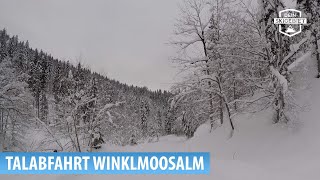 Skigebiet WinklmoosalmReit im Winkl Talabfahrt zum Seegatterl [upl. by Budd]