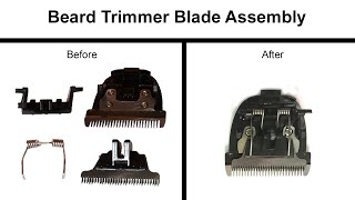 How to assemble the Blade Spring in BeardHair Trimmers  Brio BeardscapeCeenwes Repair [upl. by Edrahc557]