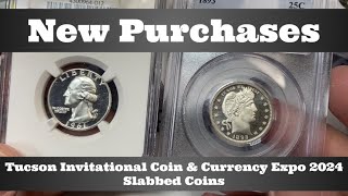 New Purchases  Tucson Invitational Coin Show 2024  Slabbed Coins [upl. by Arakawa]