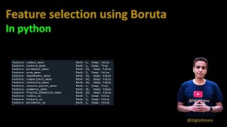 198  Feature selection using Boruta in python [upl. by Shulman]