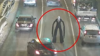 5 SLENDERMAN CAPTADOS EN CÁMARA Y VISTOS EN LA VIDA REAL [upl. by Nojram]