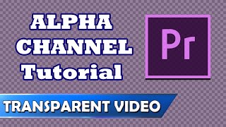 How To Transparent Background in Adobe Premiere  Alpha Channel Tutorial Guide [upl. by Adehsar]