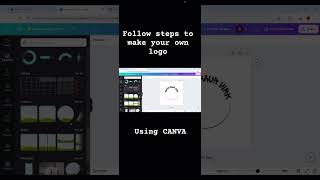 Create your Logo In 1 Minute  Create Personalized Thumbnail logo  How to cut photo in circle Canva [upl. by Assinna]
