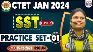 CTET Jan 2024  CTET SST Paper 2 Practice Set 01 CTET SST PYQs By Aarooshi Maam [upl. by Wolford]