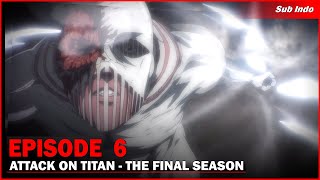 Eren vs Warhammer Titan FULL FIGHT  AoT FS eps 6 Sub Indo [upl. by Wilkison]