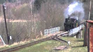 JHMD  U 47001  narrowgauge steam train April 16th 2002 [upl. by Sabanrab]