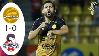 Dorados vs Cimarrones 1 0  Resumen Cuartos de Final ida ASCENSO MX Clausura 2019 [upl. by Ahsilac]