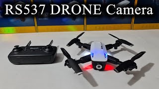 RS537 Drone Camera Unboxing Review  4K Video Camera RC Drone RS537  Water Prices [upl. by Einaled]