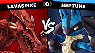 Lavaspike Ridley vs Neptune Lucario  Instadrop Amiibo Smash Ultimate [upl. by Jemma]