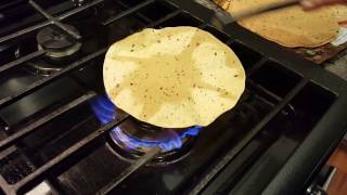 Healthy Fried Papad Papadum  cooktop and microwave style [upl. by Repard]