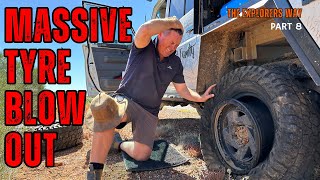 Towing Nightmare Massive Tyre Blowout While Towing An RV [upl. by Ecnerrot]