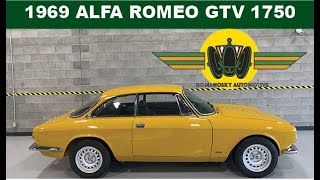 1969 Alfa Romeo GTV 1750 Yellow Ochre  BringATrailer Auction Preview [upl. by Lemire]