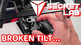 Secretlab Busted Tilt  Repairing Gaming Chair [upl. by Glover]