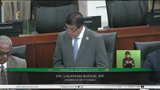 MP for Fyzabad Dr Lackram Bodoe speaking on the Bill entitled The Appropriation Bill 2024 [upl. by Waters]