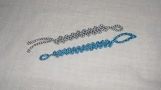 Braccialetto a Zig Zag Uncinetto crochet bracelet ganchillo pulsera [upl. by Acey]