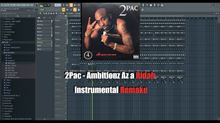 2Pac  Ambitionz Az a Ridah Instrumental Remake Fl Studio [upl. by Esinert]