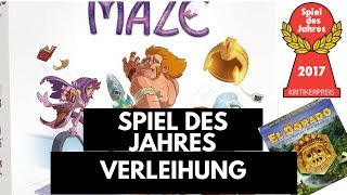 Spiel des Jahres 2017 Verleihung LiveStream  Kennerspiel des Jahres  Brettspiele [upl. by Elicec]