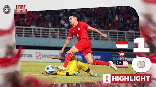 Highlights Indonesia vs Malaysia  ASEAN U19 Boys Championship 2024 [upl. by Yelyak]