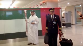 4M Views Emirates pilot gets a surprise on his final flight home [upl. by Thirzi]