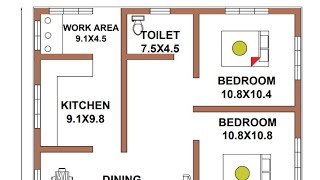 30x40 FEET NORTH FACING HOUSE  3BHK DININGPOOJAROOM ArchitecDaily  🏠 [upl. by Yssej488]