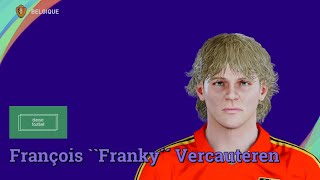 François Franky´´ Vercauteren  PES Clasico Face Bodyamp Stats [upl. by Anu]