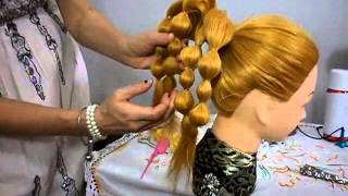 Penteado surpreendente usando bolinhas de Isopor  Amazing wedding hairstyle using Styrofoam balls [upl. by Jeth]