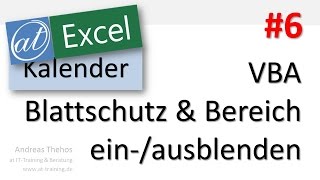 Excel  Projektkalender  VBA  Feiertage ausblenden  Teil 6 [upl. by Llezo865]